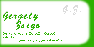 gergely zsigo business card